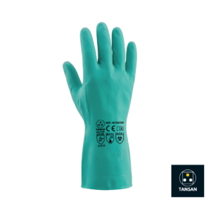 gants chimiques nitrile NGG6206 TANSAN verts anti acide
